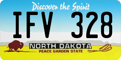 ND license plate IFV328