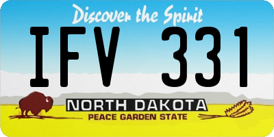 ND license plate IFV331
