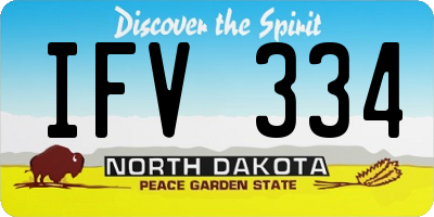 ND license plate IFV334