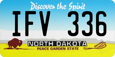 ND license plate IFV336