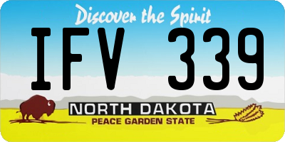 ND license plate IFV339