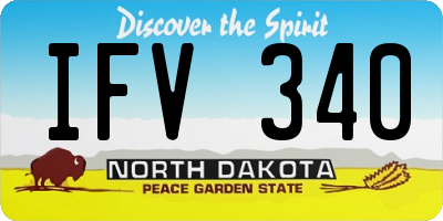 ND license plate IFV340