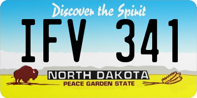 ND license plate IFV341