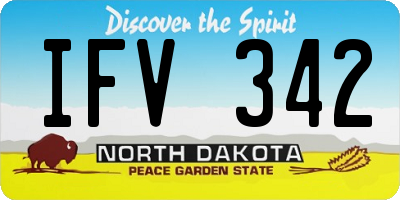 ND license plate IFV342