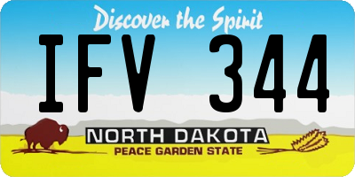 ND license plate IFV344