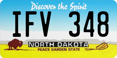 ND license plate IFV348