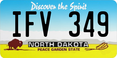 ND license plate IFV349