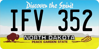 ND license plate IFV352