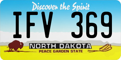 ND license plate IFV369