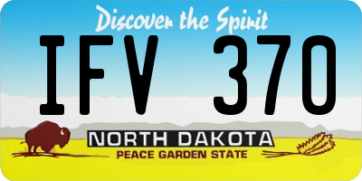 ND license plate IFV370
