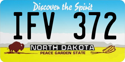 ND license plate IFV372