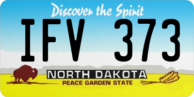 ND license plate IFV373