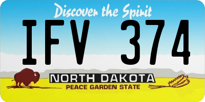 ND license plate IFV374