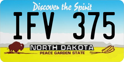 ND license plate IFV375