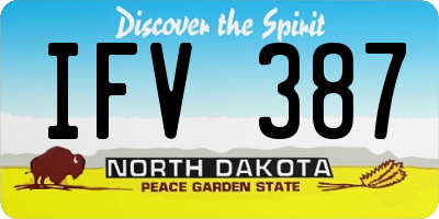 ND license plate IFV387