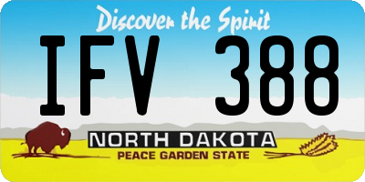ND license plate IFV388