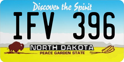 ND license plate IFV396