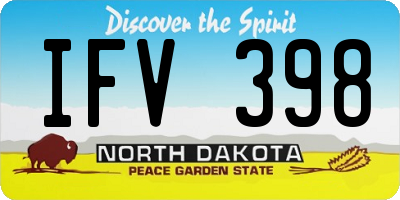 ND license plate IFV398