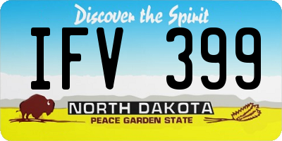 ND license plate IFV399