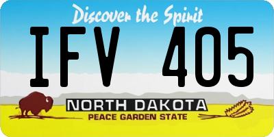 ND license plate IFV405