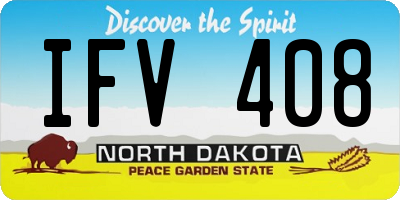 ND license plate IFV408