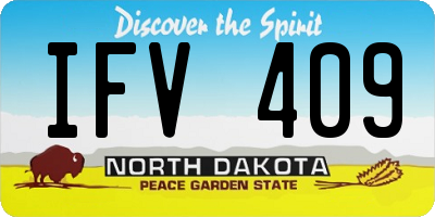 ND license plate IFV409