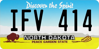 ND license plate IFV414