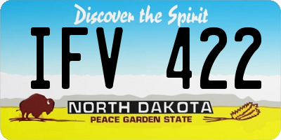 ND license plate IFV422