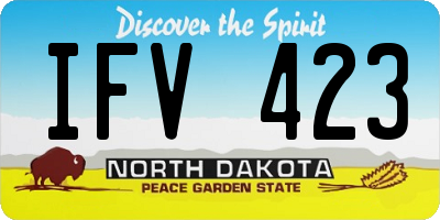 ND license plate IFV423