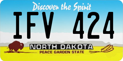 ND license plate IFV424