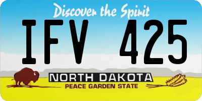 ND license plate IFV425