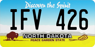 ND license plate IFV426