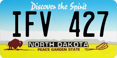 ND license plate IFV427