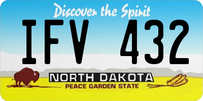 ND license plate IFV432