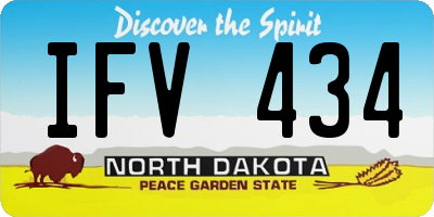 ND license plate IFV434