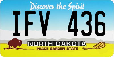 ND license plate IFV436
