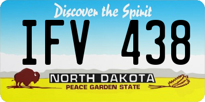 ND license plate IFV438