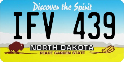 ND license plate IFV439