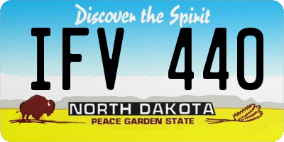 ND license plate IFV440