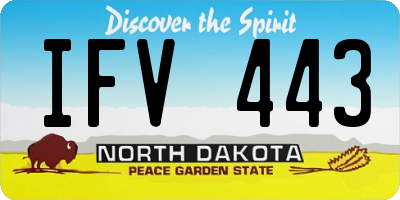 ND license plate IFV443