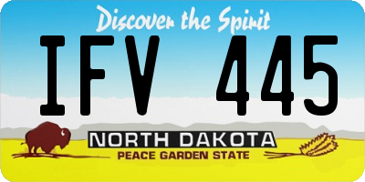ND license plate IFV445