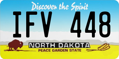 ND license plate IFV448