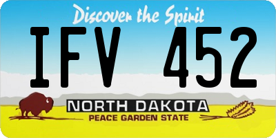 ND license plate IFV452