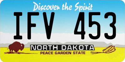 ND license plate IFV453