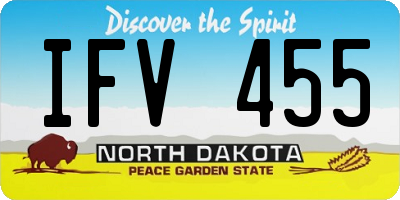 ND license plate IFV455