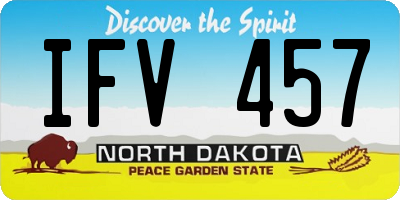 ND license plate IFV457
