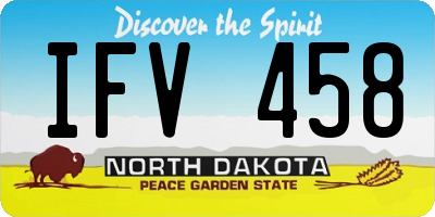 ND license plate IFV458