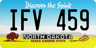 ND license plate IFV459