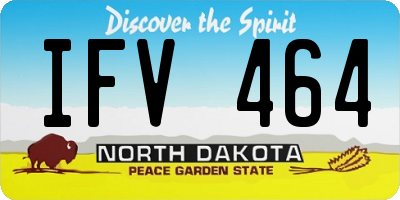 ND license plate IFV464