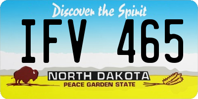 ND license plate IFV465